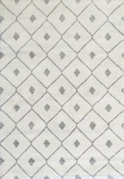 Dynamic Rugs MEHARI 23275-6252 Ivory and Grey
